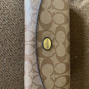 Coach slim wallet signature canvas